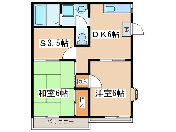 サンデリカの物件間取画像